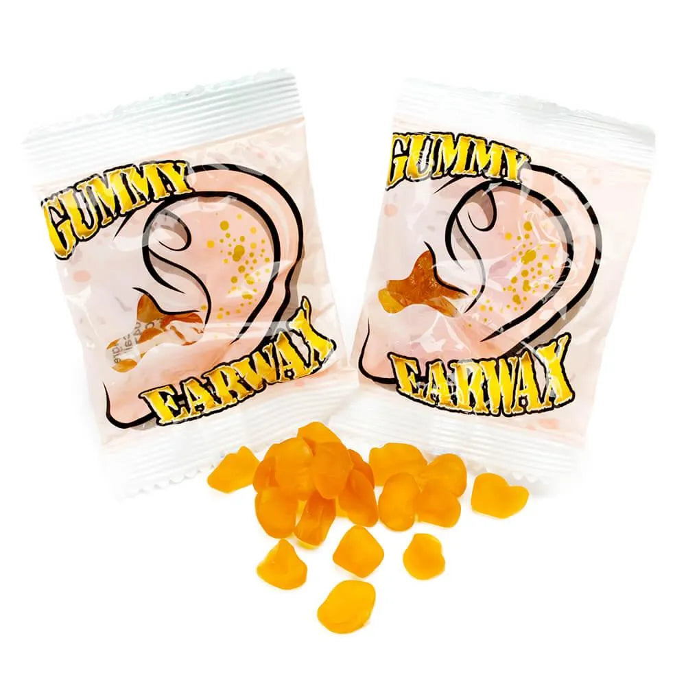 Gummy Ear Wax Candy Packs: 25-Piece Bag