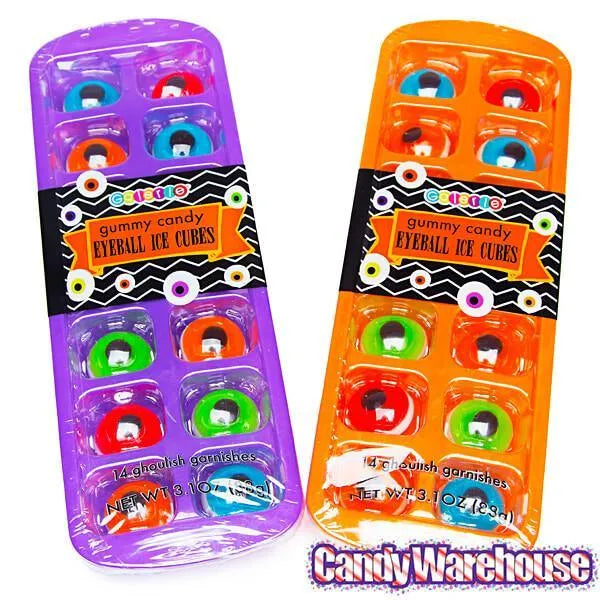 Gummy Eyes Halloween Ice Cube Trays: 2-Piece Set