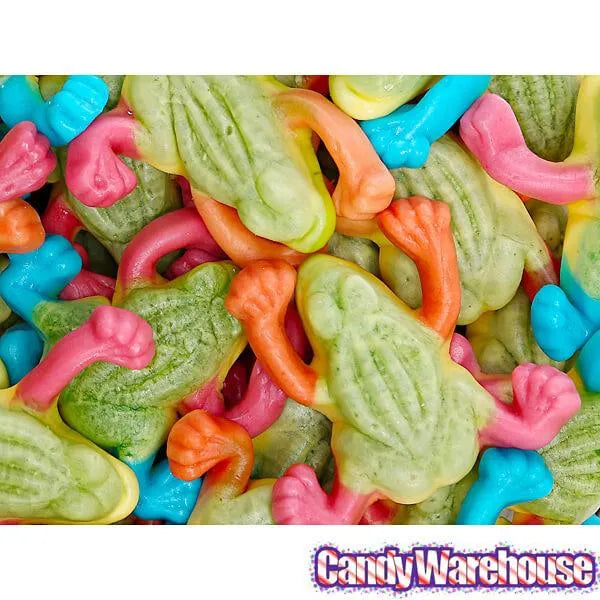 Gummy Filled Tropical Frogs: 1KG Bag