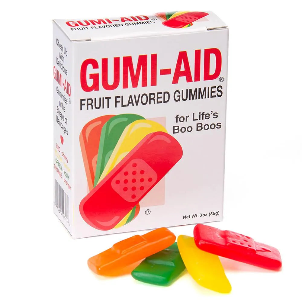 Gummy First Aid Bandages: 12-Piece Box