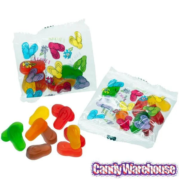 Gummy Flip Flops Candy Packs: 20-Piece Bag