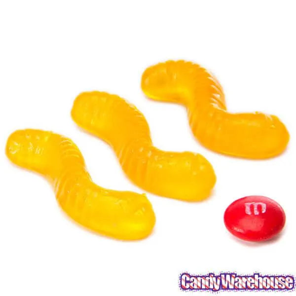 Gummy Inch Worms - Banana: 5LB Bag