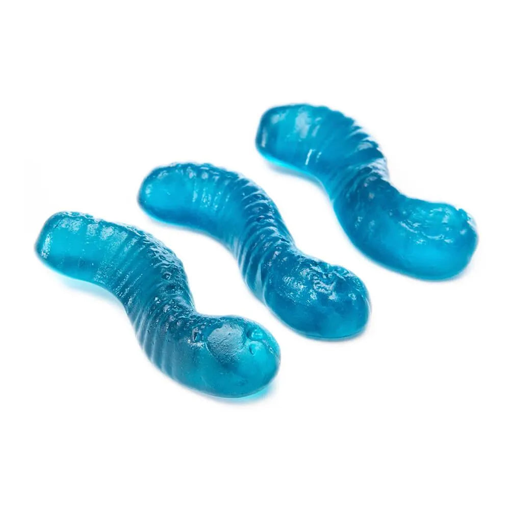 Gummy Inch Worms - Blueberry: 5LB Bag