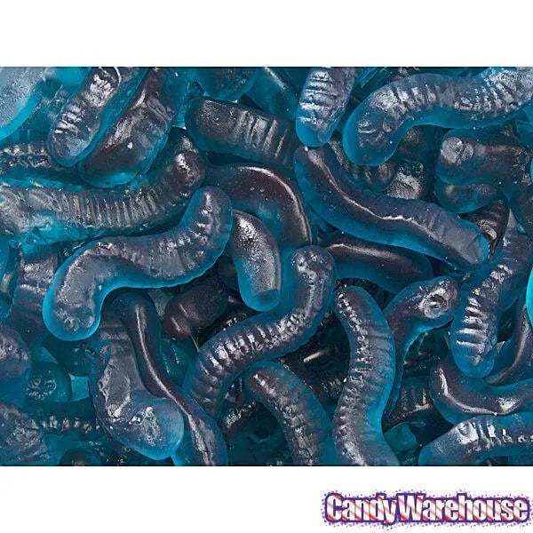 Gummy Inch Worms - Blueberry: 5LB Bag