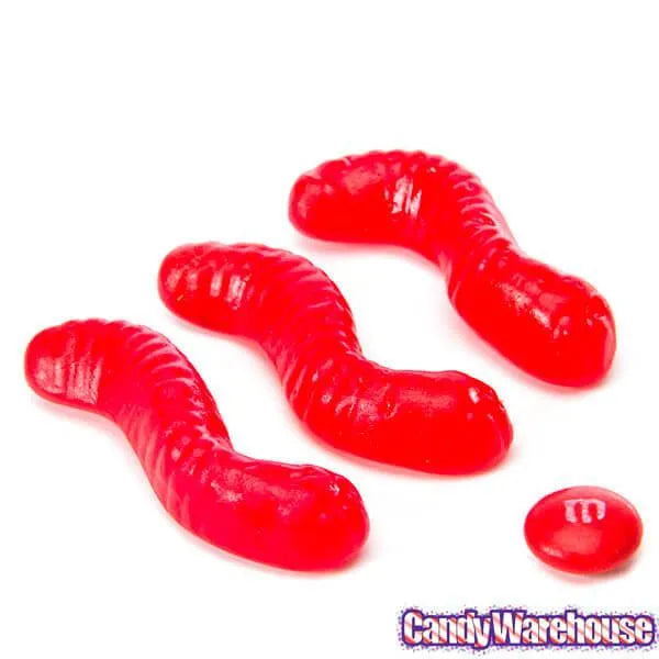 Gummy Inch Worms - Cherry: 5LB Bag