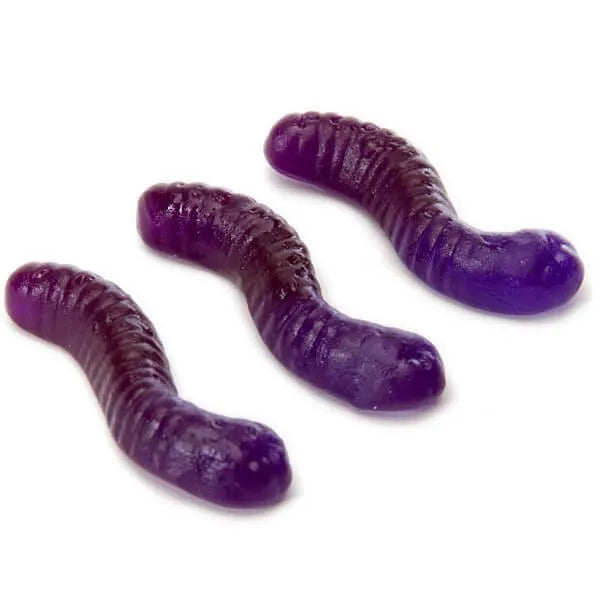 Gummy Inch Worms - Grape: 5LB Bag