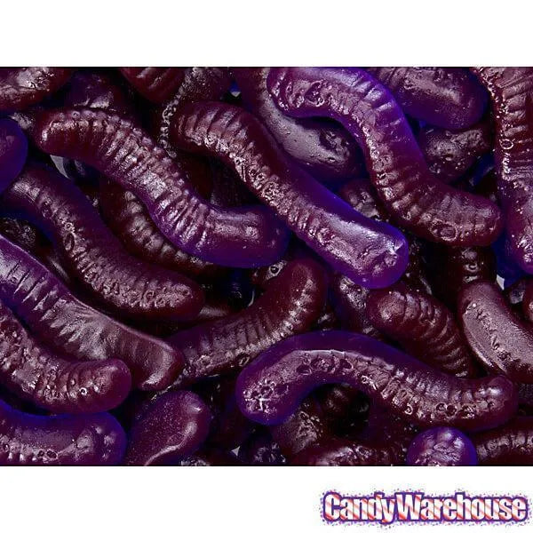 Gummy Inch Worms - Grape: 5LB Bag