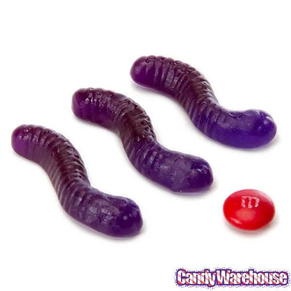 Gummy Inch Worms - Grape: 5LB Bag