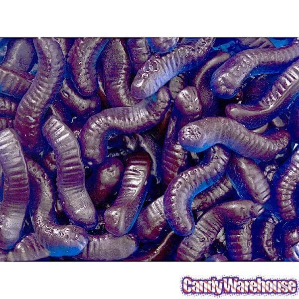 Gummy Inch Worms - Raspberry: 5LB Bag