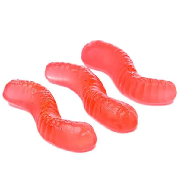 Gummy Inch Worms - Strawberry: 5LB Bag