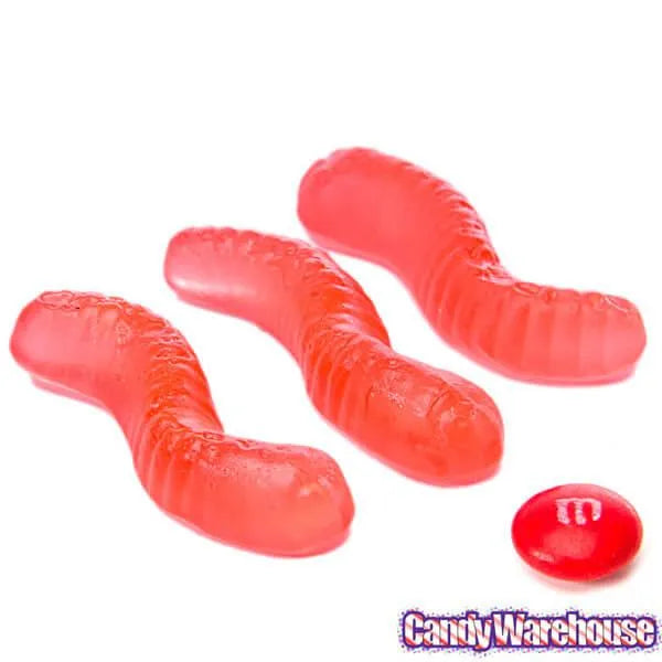 Gummy Inch Worms - Strawberry: 5LB Bag