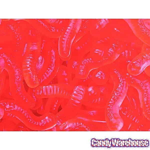 Gummy Inch Worms - Strawberry: 5LB Bag