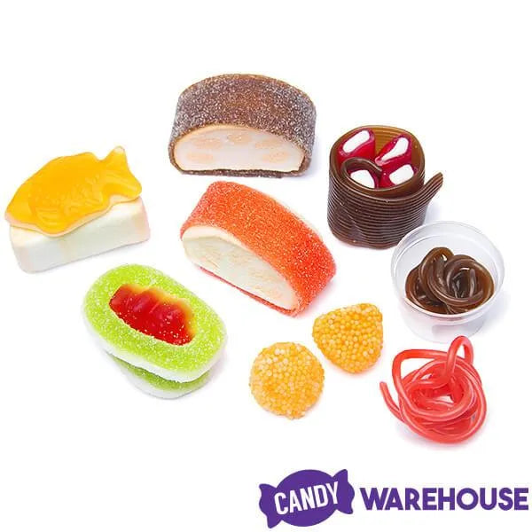 Gummy Sushi Candy : 21-Piece Bento Box Tray