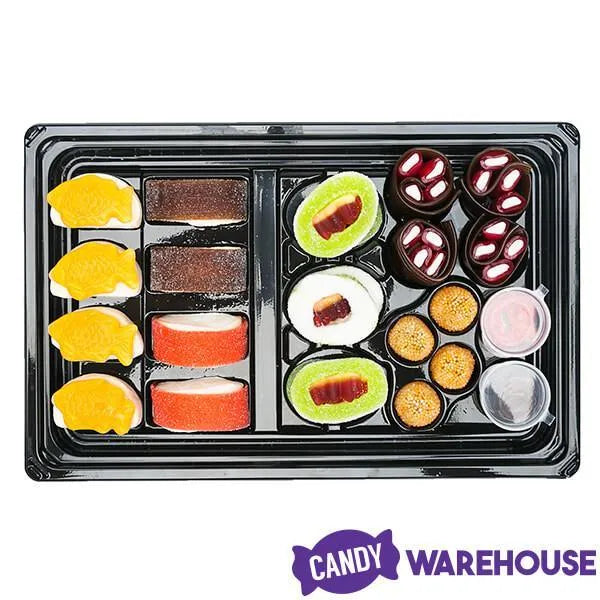 Gummy Sushi Candy : 21-Piece Bento Box Tray