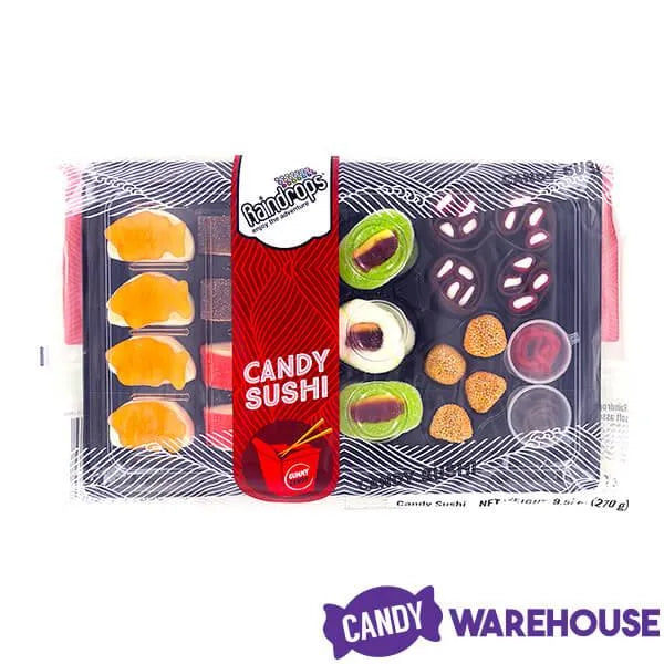 Gummy Sushi Candy : 21-Piece Bento Box Tray