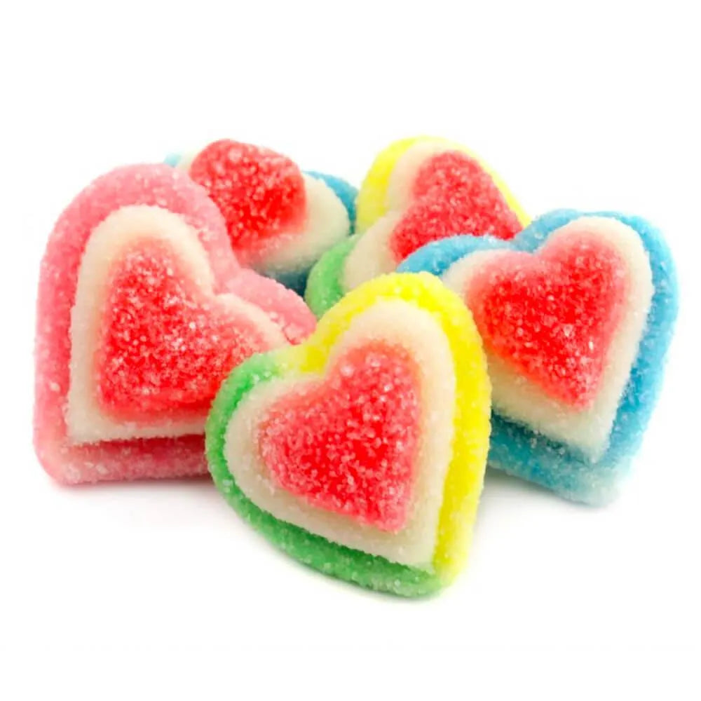 Gummy Triple Hearts Candy: 2KG Bag