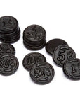 Gustaf's Black Licorice Coins: 1KG Bag