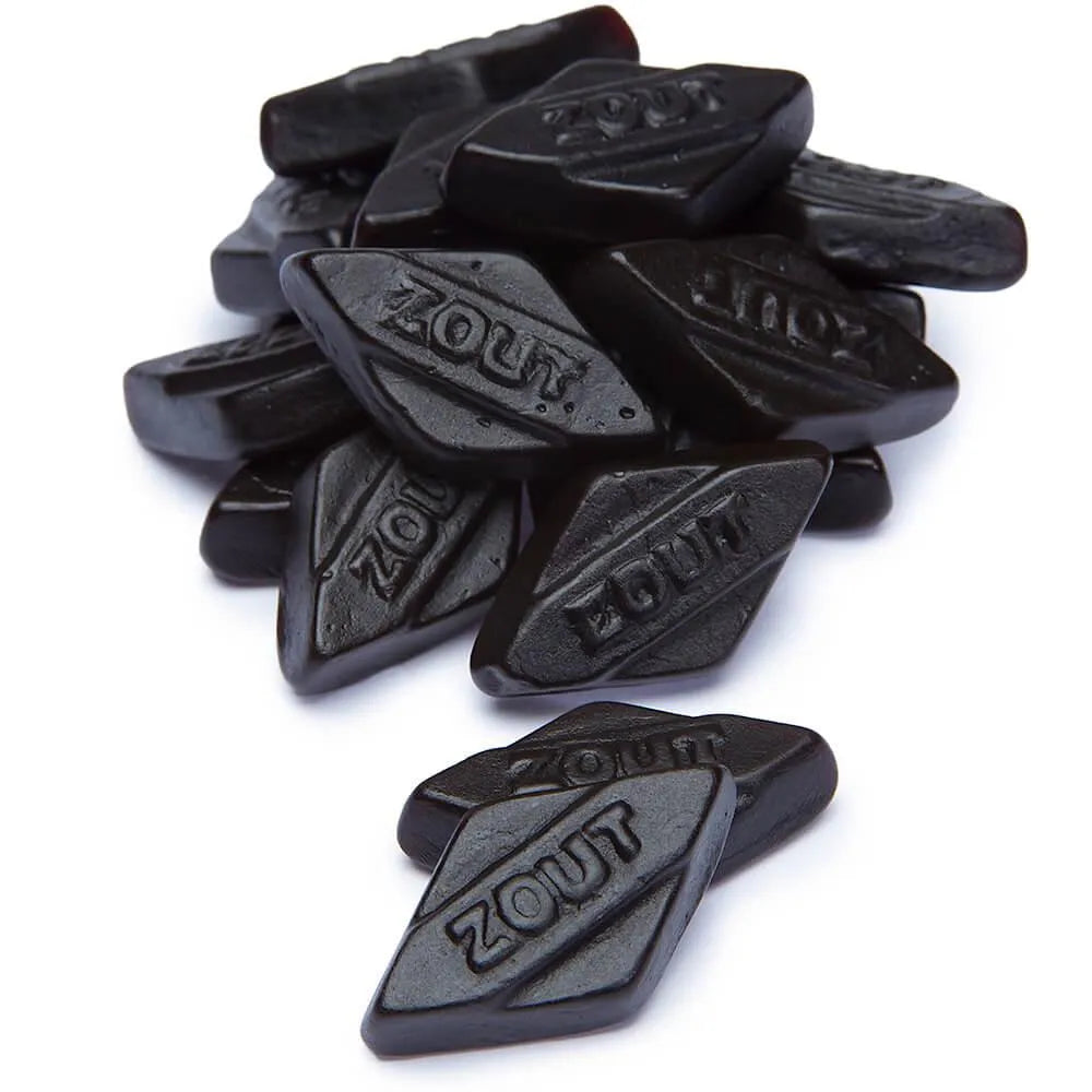 Gustaf's Black Licorice Diamonds: 1KG Bag