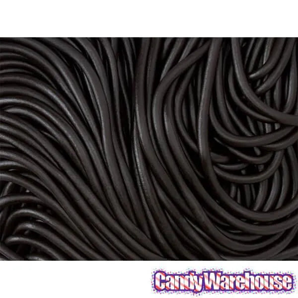 Gustaf's Black Licorice Laces Candy: 2LB Bag