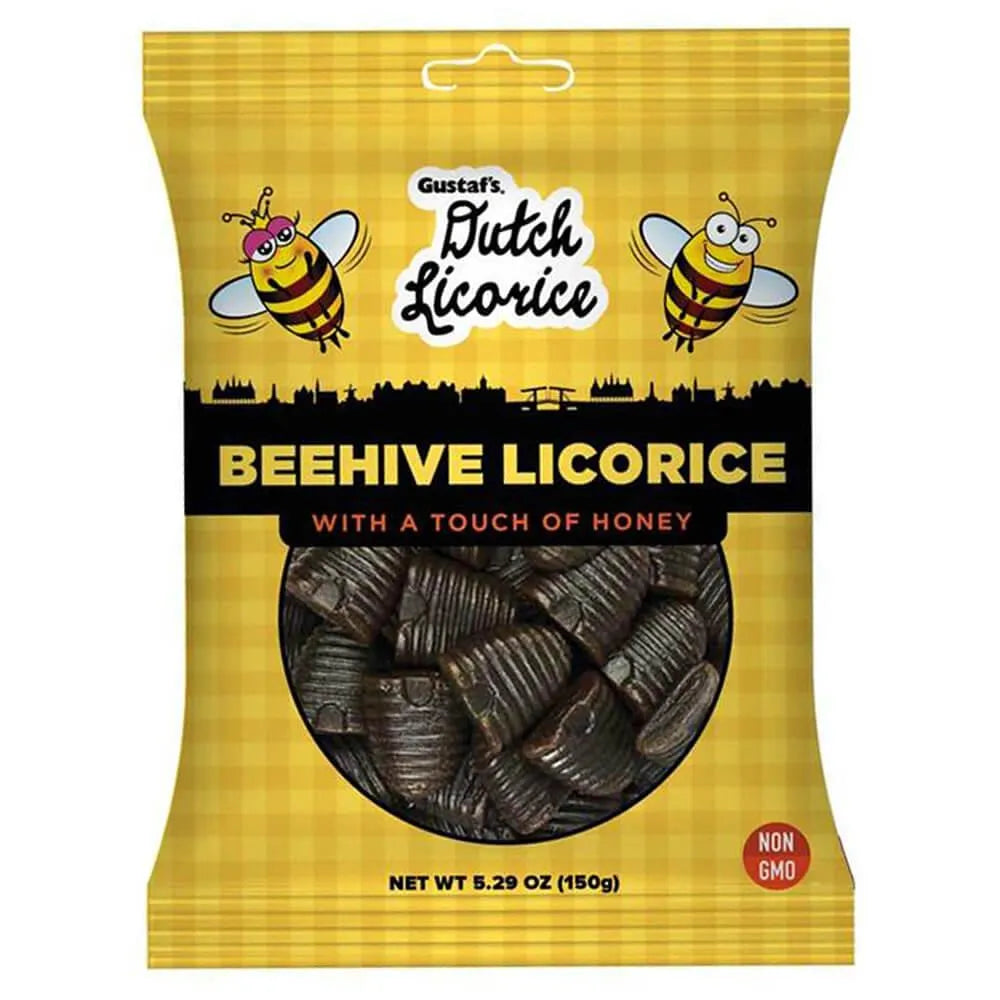 Gustaf's Dutch Licorice Beehive 5.29-Ounce Bags: 12 Piece Box