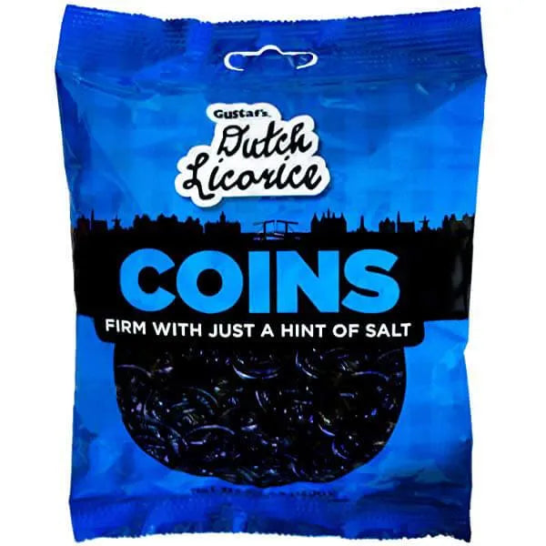 Gustaf's Dutch Licorice Coins 5.29-Ounce Bags: 12 Piece Box