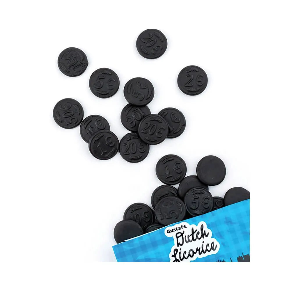 Gustaf's Dutch Licorice Coins 5.29-Ounce Bags: 12 Piece Box