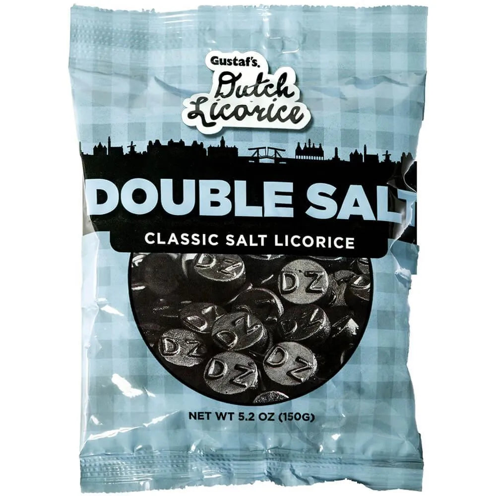 Gustaf's Dutch Licorice Double Salt 5.2-Ounce: 12 Piece Box