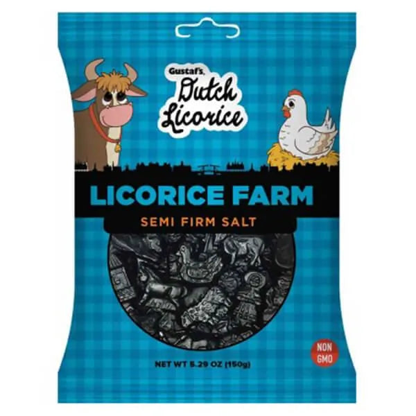 Gustaf's Dutch Licorice Farm 5.29-Ounce Bags: 12 Piece Box