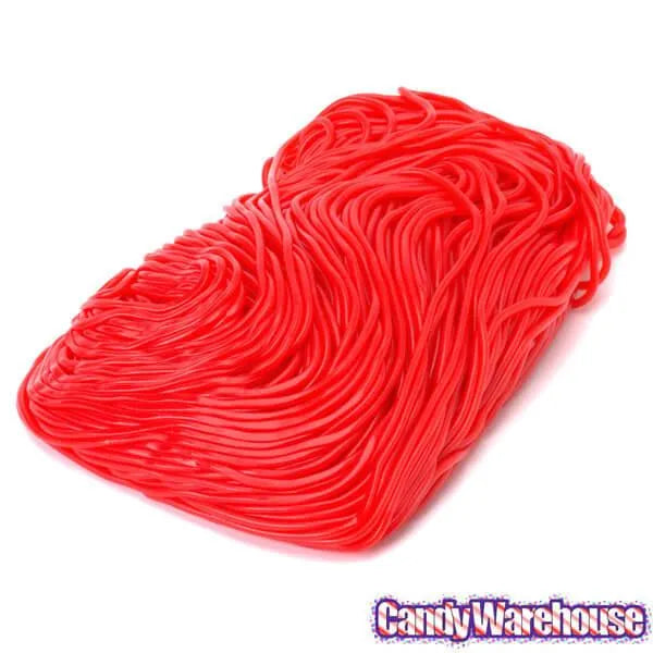 Gustaf's Red Licorice Laces Candy: 2LB Bag