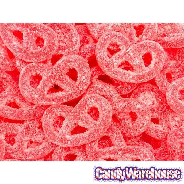 Gustaf's Red Raspberry Jelly Pretzels Candy: 3KG Bag