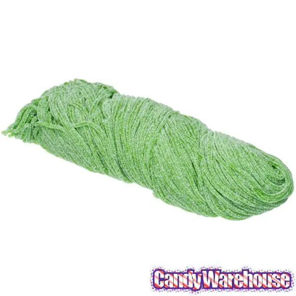 Gustaf's Sour Green Apple Licorice Laces: 2LB Bag