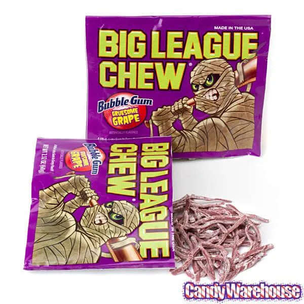 Halloween Big League Chew Bubble Gum Packs: 12-Piece Box