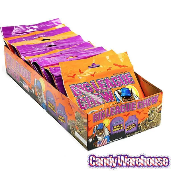 Halloween Big League Chew Bubble Gum Packs: 12-Piece Box