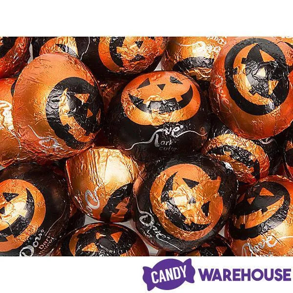 Halloween Dove Pumpkins Foiled Dark Chocolate Domes: 35-Piece Bag