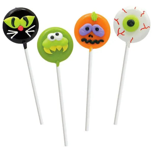 Halloween Hard Candy Lollipops: 18-Piece Box