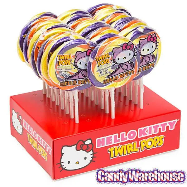 Halloween Hello Kitty Swirl 1.5-Ounce Twirl Pops: 24-Piece Display