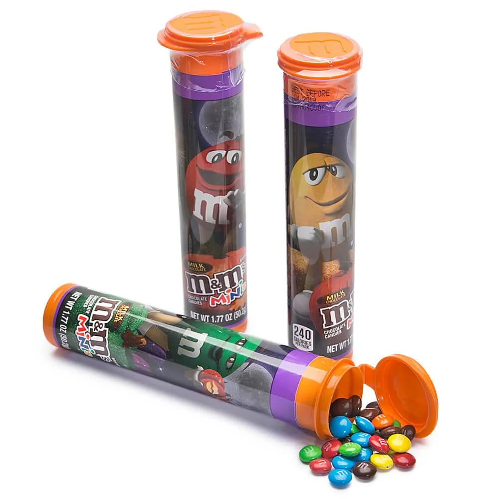 Halloween M&M's Minis Candy Mega Tubes: 24-Piece Box