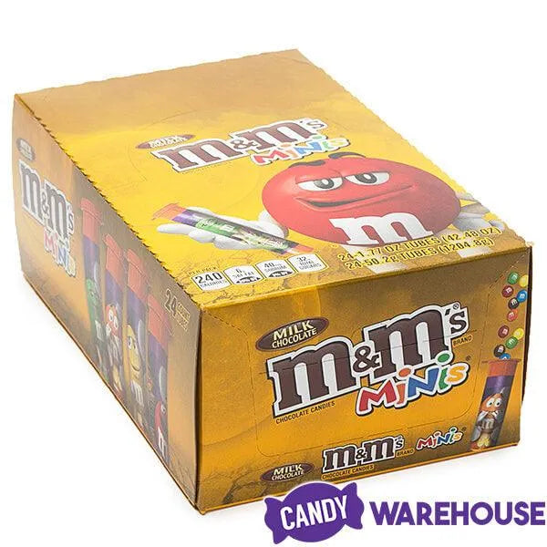 Halloween M&M's Minis Candy Mega Tubes: 24-Piece Box