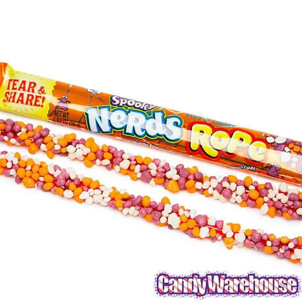 Halloween Nerds Rope Candy Packs: 24-Piece Box