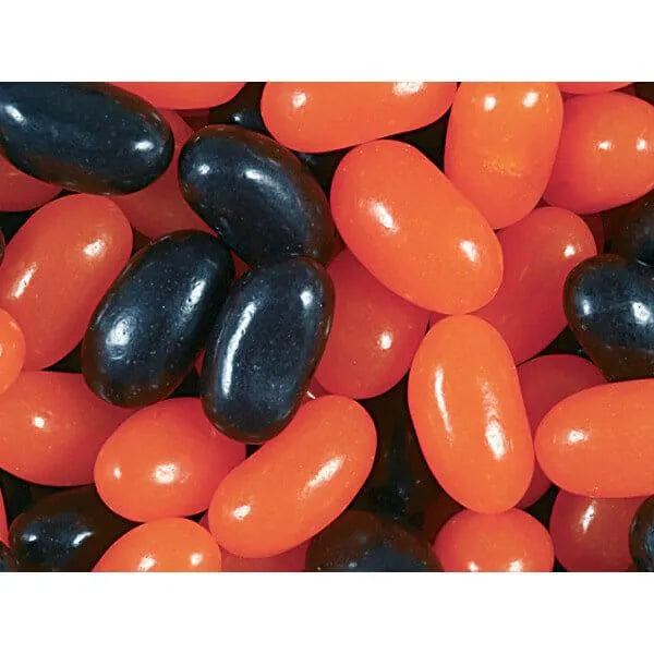 Halloween Orange & Black Jelly Beans: 5LB Bag