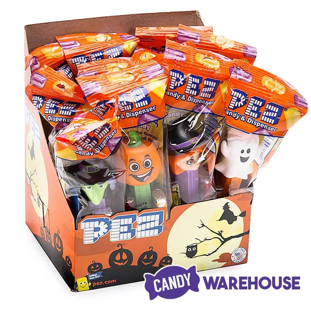 Halloween PEZ Candy Packs: 12-Piece Display