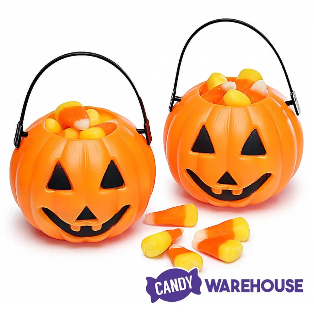 Halloween Plastic Pumpkin Candy Cups: 12-Piece Set