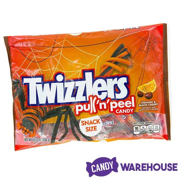 Halloween Twizzlers Orange and Black Cherry Twists Snack Size Packs: 10.12-Ounce Bag