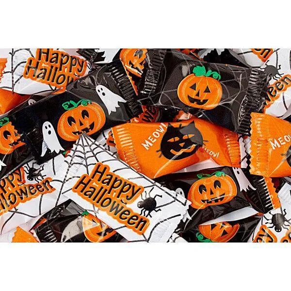 Halloween Wrapped Buttermint Creams: 300-Piece Case