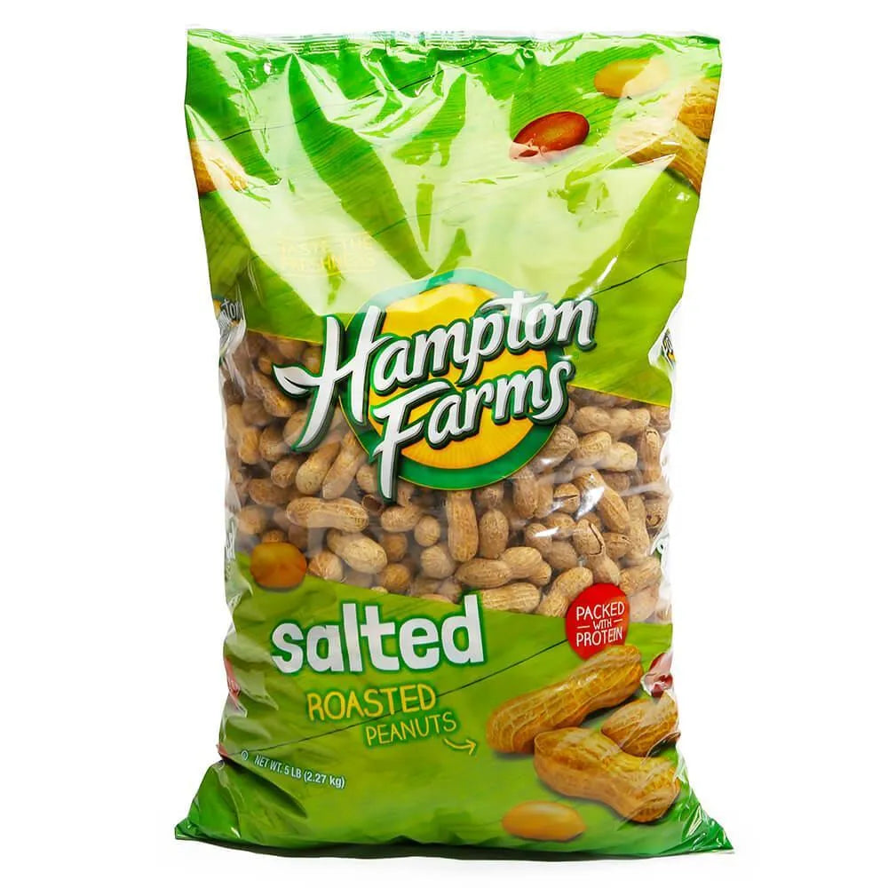 Hampton Farms Salted and Roasted Peanuts: 5LB Bag