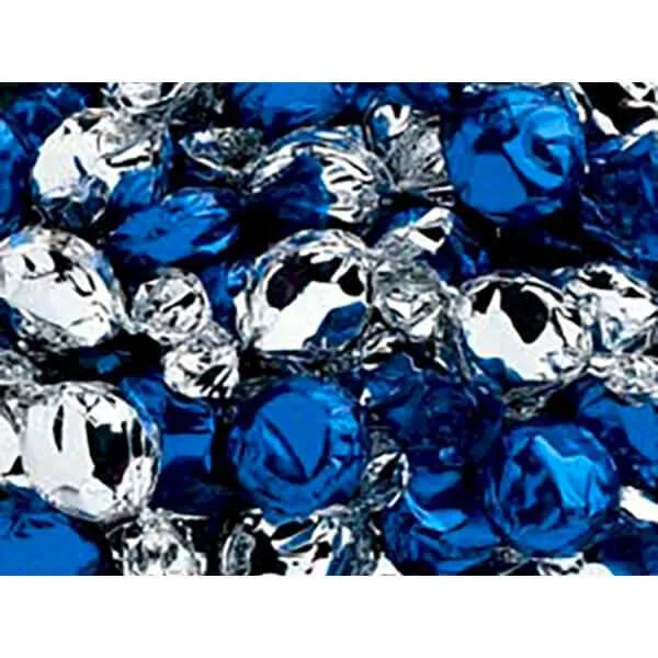 Hanukkah Blue & Silver Hard Candy Discs: 5LB Bag