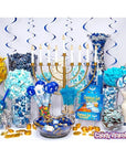 Hanukkah Blue & Silver Hard Candy Discs: 5LB Bag