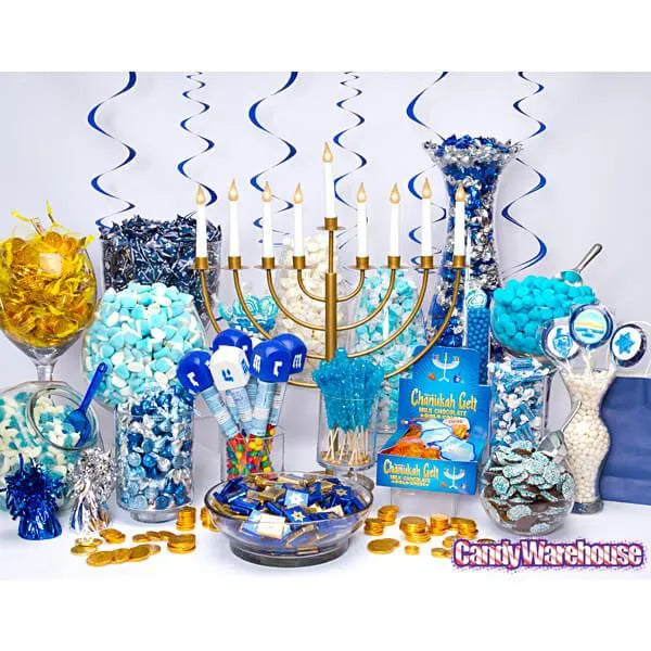 Hanukkah Hard Candy Lollipops: 12-Piece Pack