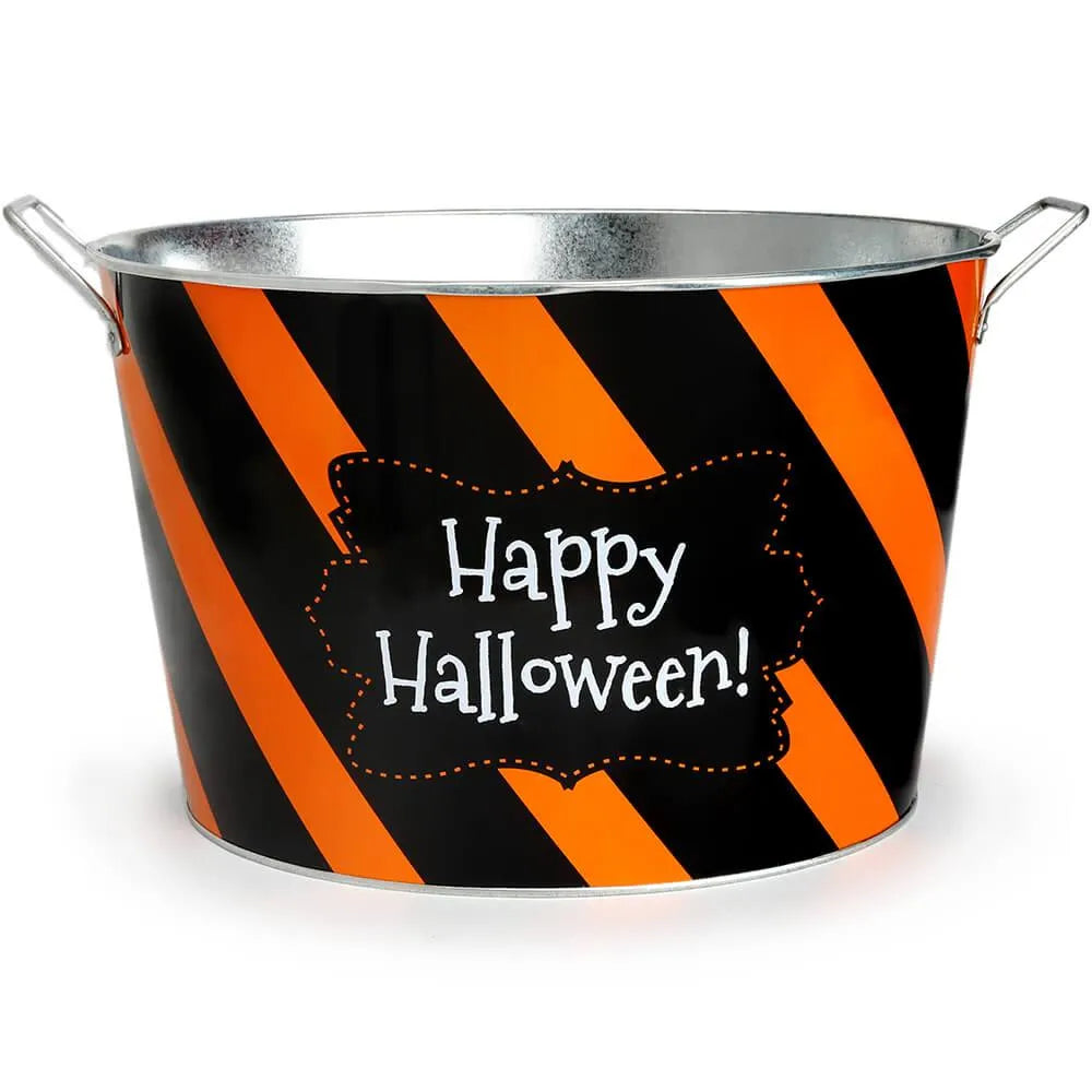 Happy Halloween Metal Bucket