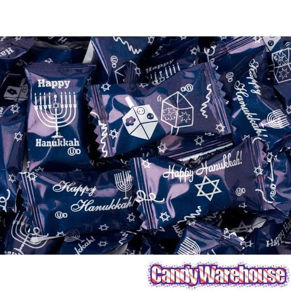 Happy Hanukkah Wrapped Buttermint Creams: 1000-Piece Case